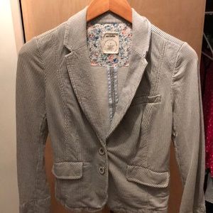 Anthro Allihop Striped Blazer